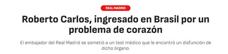 Roberto Carlos, Brezilyada hastaneye kaldırıldı 3 saat ameliyat geçirdi