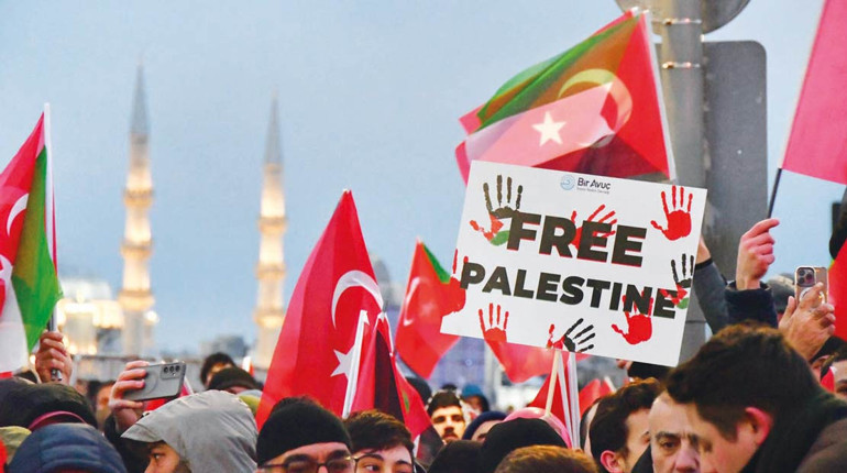 Galata’da büyük Filistin buluşması