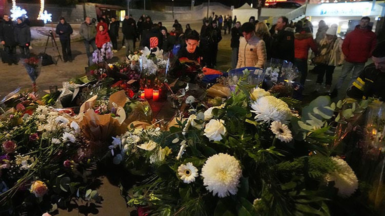 İsviçrede facia geliyorum demiş: Yangının çıkış görüntüsü ortaya çıktı... Her şey saniyeler içinde alev aldı