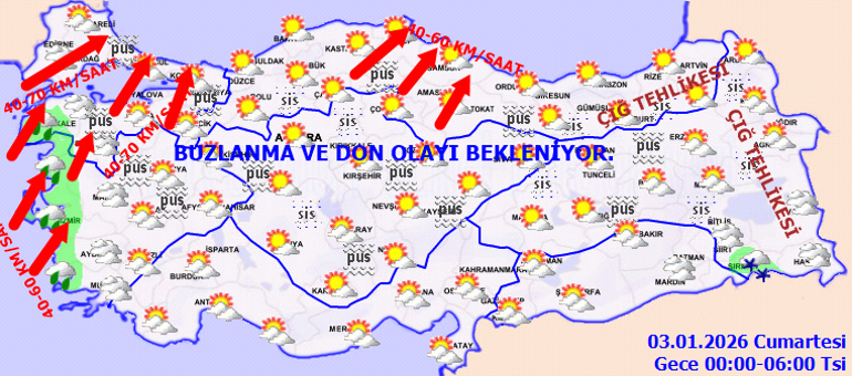 SON DAKİKA FIRTINA VE YAĞIŞ UYARISI | Bugün (3 Ocak Cumartesi) hava nasıl olacak Hafta sonu kar yağacak mı Meteoroloji hava durumu tahminleri il il yayınlandı