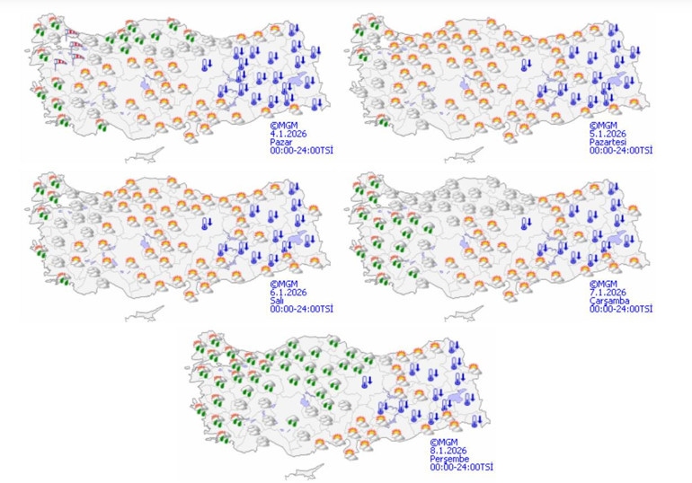 Meteorolojiden yağış ve soğuk hava uyarısı