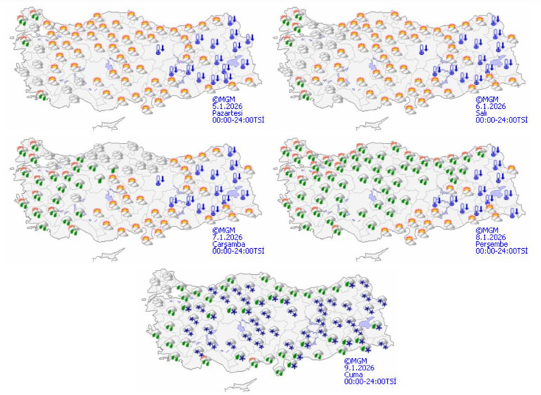 Yeni haftada hava nasıl olacak Aralarında İstanbul da var: Meteorolojiden yağış ve soğuk hava uyarısı