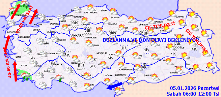 Meteorolojiden çığ, don ve fırtına uyarısı Cuma günü kar geri dönüyor