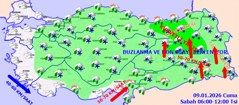 SON DAKİKA HAVA DURUMU TAHMİNLERİ | Bugün (9 Ocak) hava nasıl olacak Fırtına devam edecek mi, İstanbula kar yağacak mı Meteoroloji duyurdu: Kar yağışı geri geliyor
