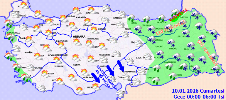 SON DAKİKA KAR YAĞIŞI UYARISI 10 OCAK 2026 | Meteoroloji hava durumu tahminleri il il yayınlandı Hafta sonu hava nasıl olacak Bugün (10 Ocak) İstanbulda kar var mı