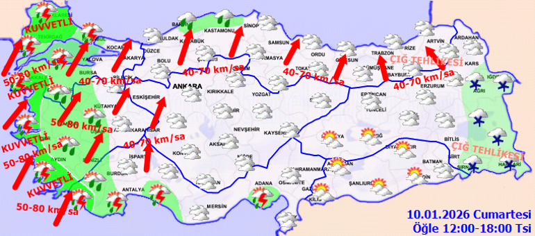 SON DAKİKA KAR YAĞIŞI UYARISI 10 OCAK 2026 | Meteoroloji hava durumu tahminleri il il yayınlandı Hafta sonu hava nasıl olacak Bugün (10 Ocak) İstanbulda kar var mı