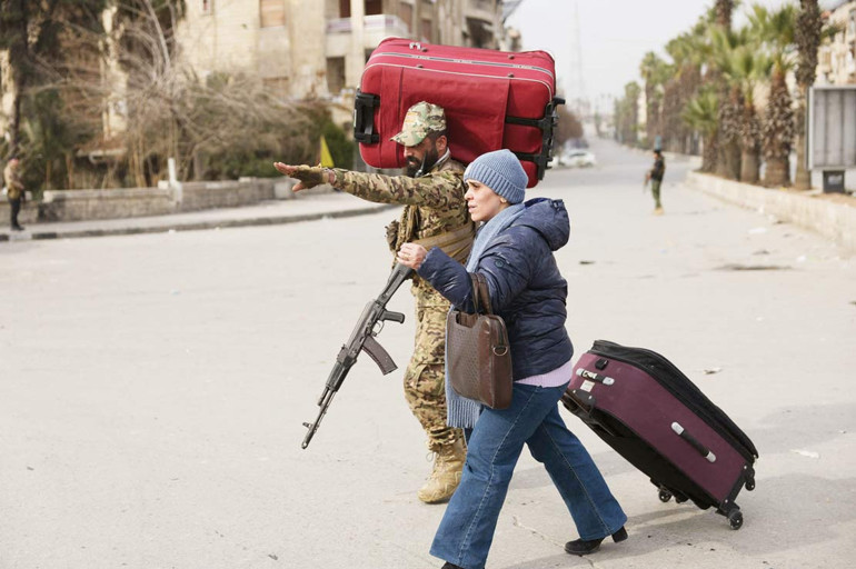 SDG yine bozgunculuk yaptı… Tahliye konvoyunu taradılar