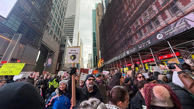 New Yorkta Trumpa karşı büyük protesto