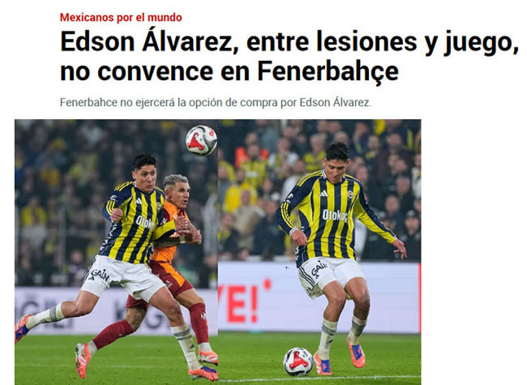 Fenerbahçede Edson Alvarez için son karar çıktı