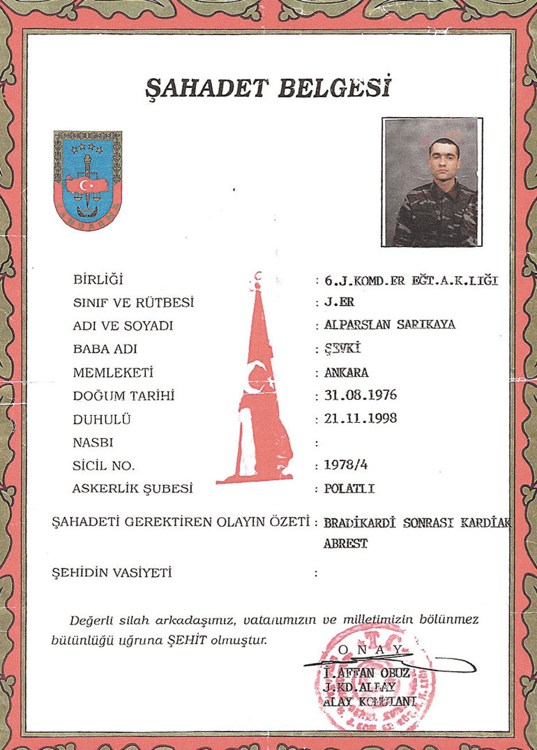 28 yıl sonra şehit