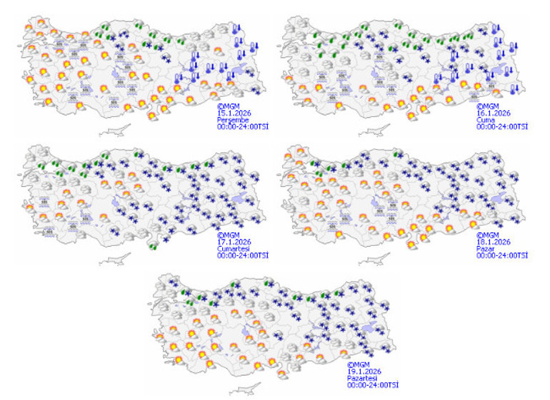 Yeni soğuk hava dalgası etkili olacak: Günlerce sürecek Kar yağışı ve sağanak geri geliyor: Meteoroloji il il uyardı