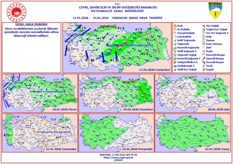 İçişleri Bakanlığından 13 il için sarı kodlu meteorolojik uyarı Kuvvetli kar yağışı, buzlanma, don ve çığ tehlikesi... İstanbula karla karışık yağmur geliyor