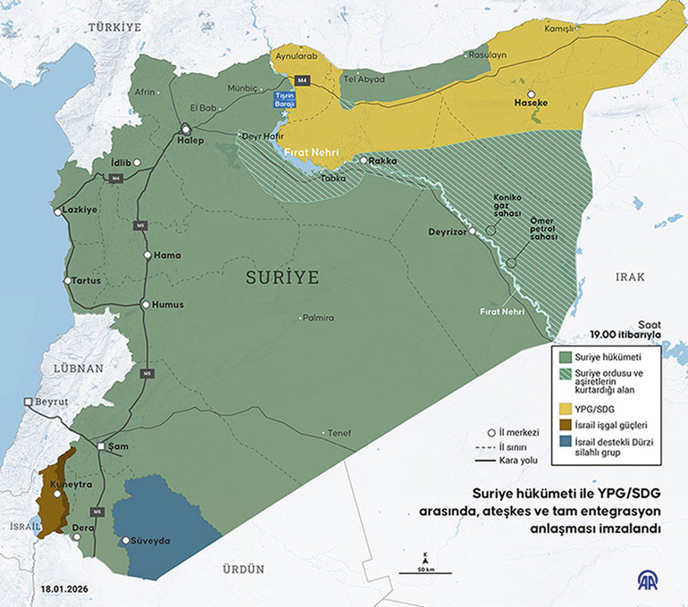 Suriye’de tam entegrasyon Terör örgütü SDG, Suriye ordusu karşısında diz çöktü