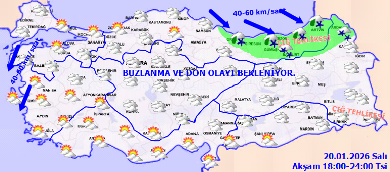 Meteorolojiden son dakika hava durumu açıklaması: Kuvvetli kar yağışı ve kuvvetli rüzgar etkili olacak 4 il için sarı kodlu meteorolojik uyarı