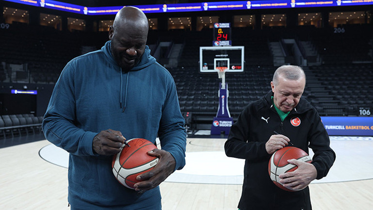 Cumhurbaşkanı Erdoğan, Shaquille ONeal ile buluştu