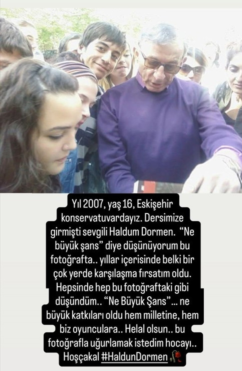 Sanat dünyası yasta... Ne büyük şans sizin öğrenciniz olmak