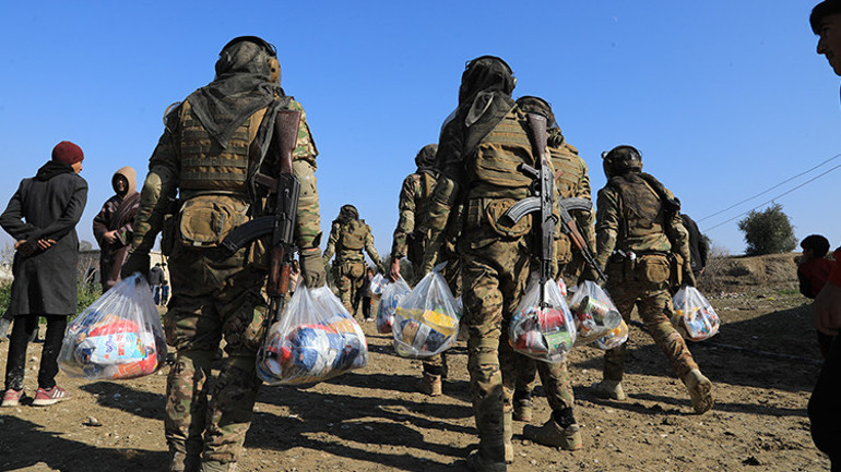  Suriye ordusu ile terör örgütü arasında çatışma