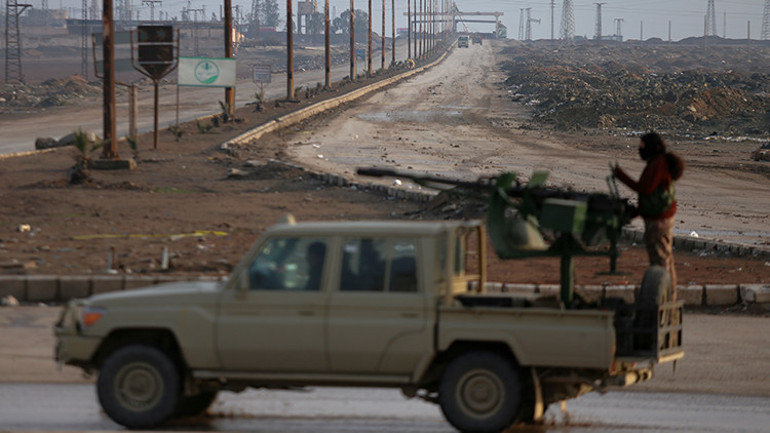  Suriye ordusu ile terör örgütü arasında çatışma