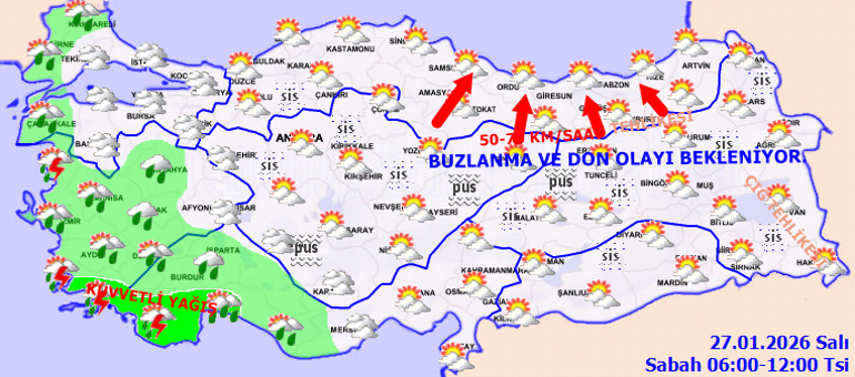 SON DAKİKA BU İLLER İÇİN SAĞANAK YAĞIŞ VE FIRTINA UYARISI | Bugün (27 Ocak) hava nasıl olacak İstanbulda yağmur ve kar var mı Meteoroloji hava durumu tahminleri il il yayınlandı