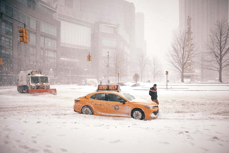 Kar fırtınası ABD’yi vurdu