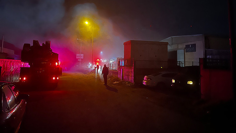 Kayseride korkutan yangın