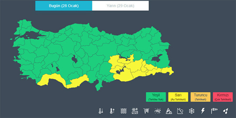  Kuvvetli yağış ve fırtına etkili olacak