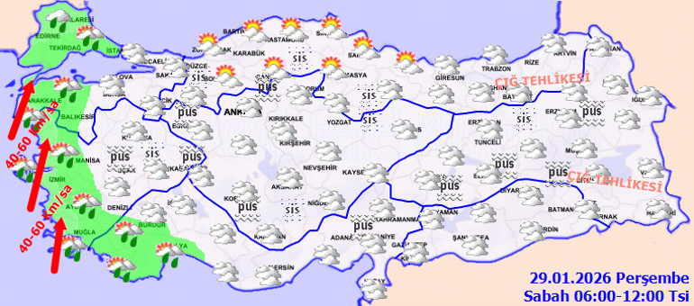 Bugün (29 Ocak) hava nasıl olacak, İstanbula kar ya da yağmur yağacak mı Meteorolojiden İstanbul ve birçok ile uyarı: Sağanak ve kar yağışı geliyor İşte il il hava durumu tahminleri
