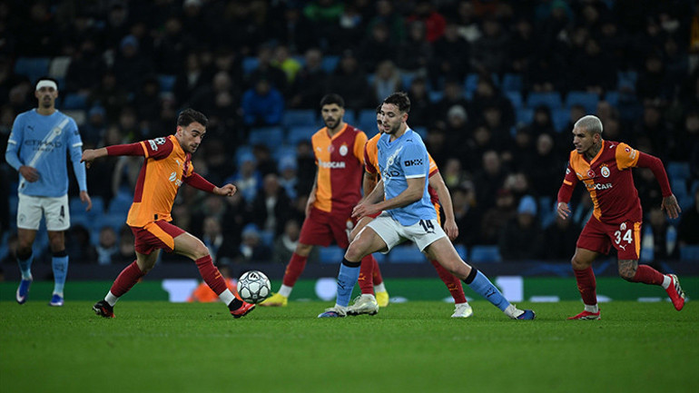 Manchester City ve Galatasaray maçından bir pozisyon