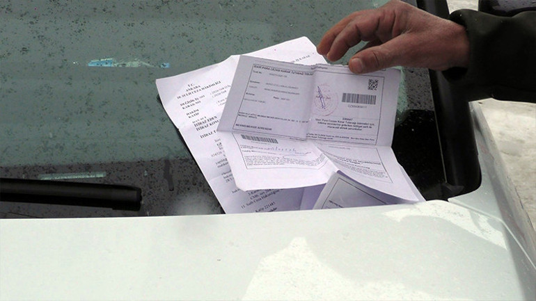 Gitmediği Ankaradan hafif ticari aracına, kamyonet olarak trafik cezası geldi