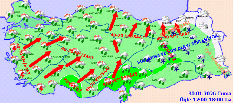 SON DAKİKA KAR VE YAĞMUR UYARISI | Bugün (30 Ocak) hava nasıl olacak - İstanbula kar yağacak mı Meteoroloji hava durumu tahminleri il il yayınlandı