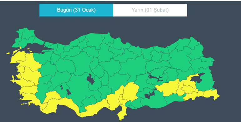 Turuncu ve sarı kodlu alarm Kar yağışı, kuvvetli sağanak ve fırtına etkili olacak... AKOMdan İstanbul için uyarı