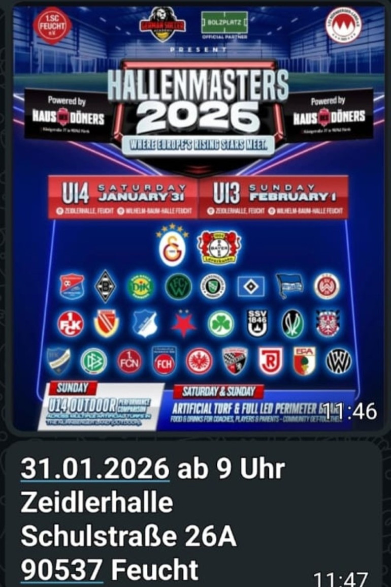Galatasaray U14 Takımı Nürnberg’de Turnuvaya katılıyor