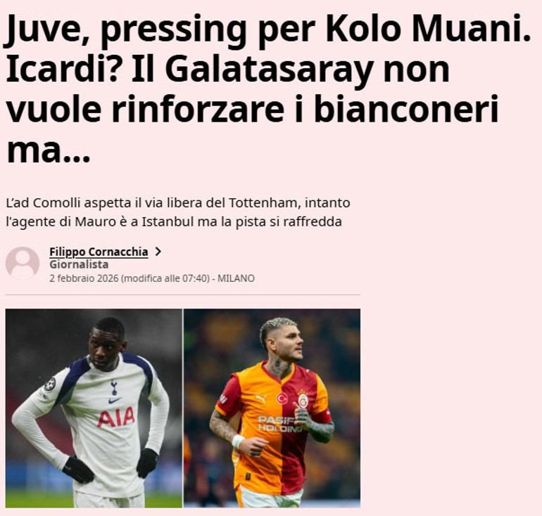 Galatasaray, Juventus ile Icardi için görüştü