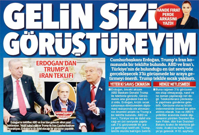 İran barış masası Türkiye’de kuruluyor