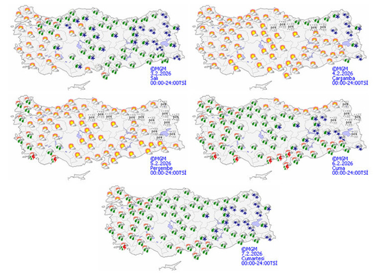 Önce bahar havası sonra sağanak yağış geliyor Meteoroloji tarih verdi: Kuvvetli yağış ve rüzgar uyarısı