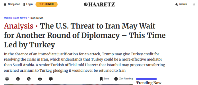 Dünya basını, Türkiyenin ABD-İran görüşmelerindeki rolünü konuşuyor