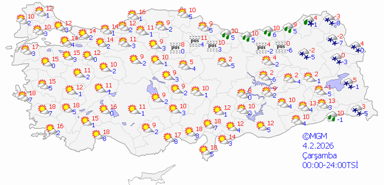 HAVA DURUMU TAHMİNLERİ İL İL 4 ŞUBAT 2026 | Bugün hava nasıl olacak, İstanbula kar yağacak mı, yağmur var mı Meteorolojiden 5 ile son dakika uyarı