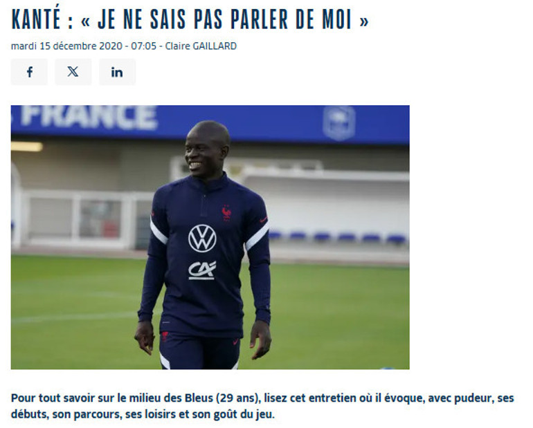 Fenerbahçeli Kante, idolünü itiraf etti Ronaldo, Ronaldinho, Maradona açıklaması