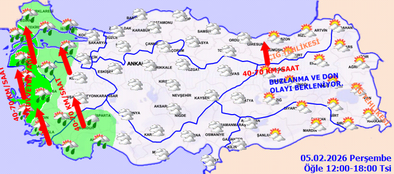 Bugün (5 Şubat) hava nasıl olacak, İstanbula kar yağacak mı Meteoroloji hava durumu tahminleri il il yayınlandı Son dakika sağanak yağış uyarısı...