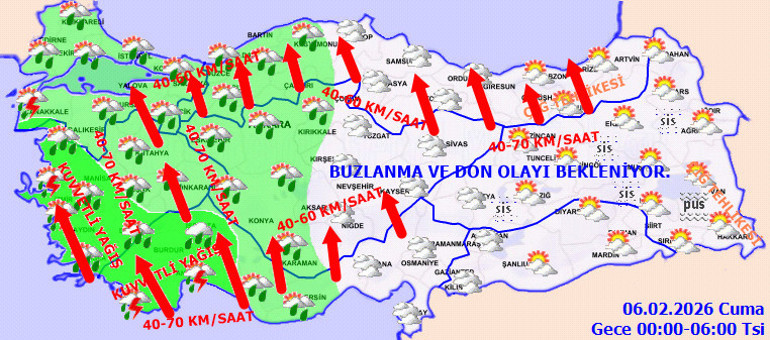  Birçok il için ani sel, fırtına, yıldırım ve hortum uyarısı
