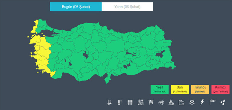  Birçok il için ani sel, fırtına, yıldırım ve hortum uyarısı