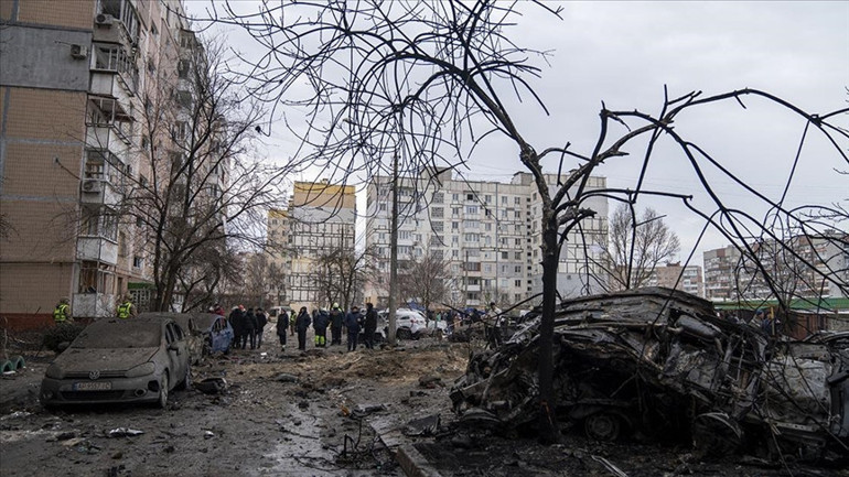  Ukraynaya İHA ve füzelerle saldırı