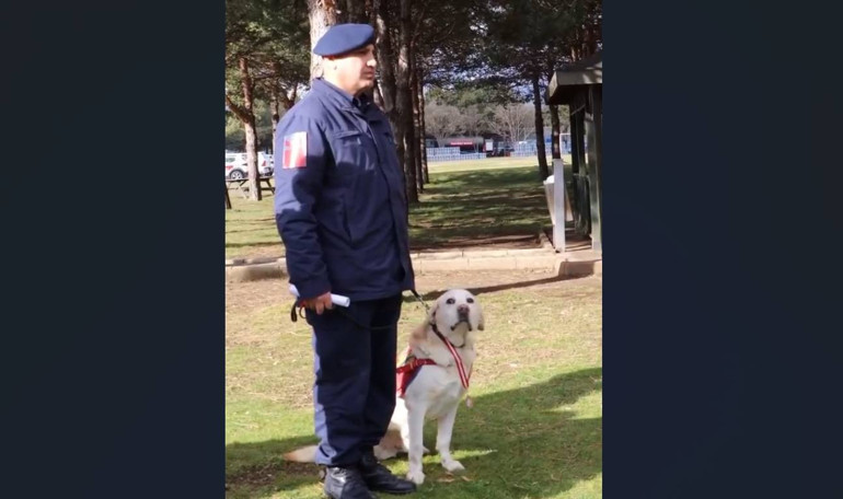 10 yıldır jandarmada görevli olan Medyum emekliye ayrıldı