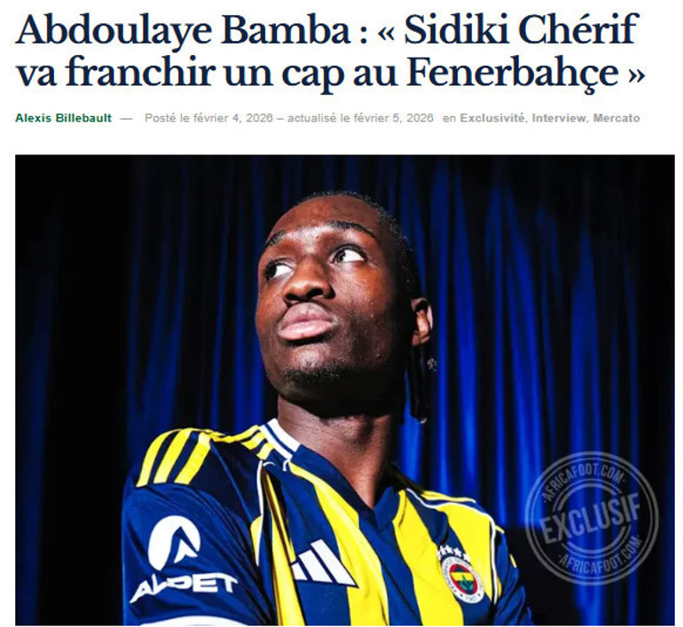 Fenerbahçe’nin yeni transferi Sidiki Cherif’i anlattı: Büyük kulüplerden teklif alacak