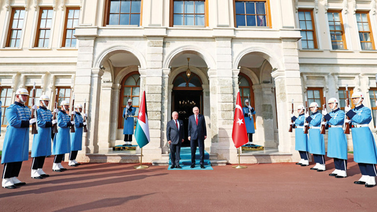 Ürdün Kralı Dolmabahçe’de