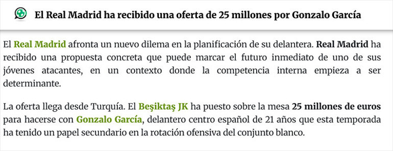 Süper Lig devinden Real Madridin yıldızına resmi transfer teklif