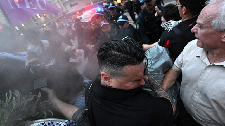 Avustralyada İsrail Cumhurbaşkanı Herzoga protesto