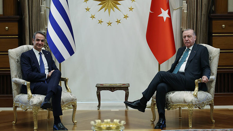 Ankarada kritik görüşme: Cumhurbaşkanı Erdoğan ve Miçotakis bir araya geldi