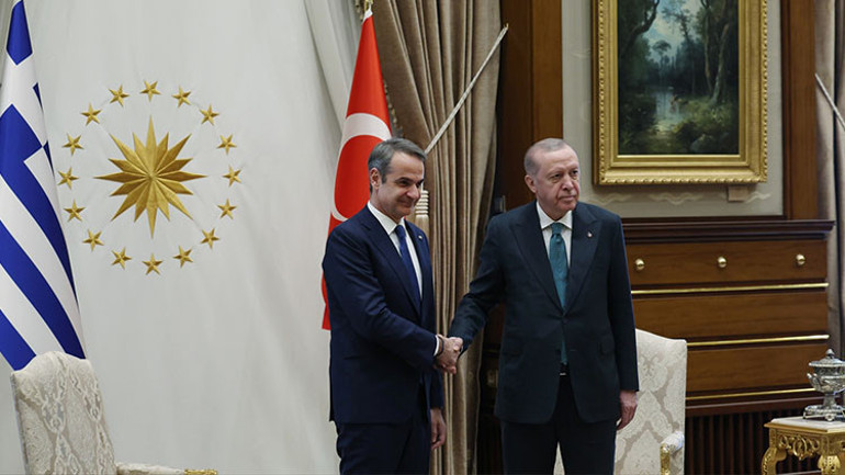 Ankarada kritik görüşme: Cumhurbaşkanı Erdoğan ve Miçotakis bir araya geldi