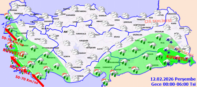 SON DAKİKA KAR VE YAĞMUR UYARISI | Bugün (12 Şubat) hava nasıl olacak Perşembe günü İstanbulda kar var mı Meteoroloji hava durumu tahminleri il il yayınlandı